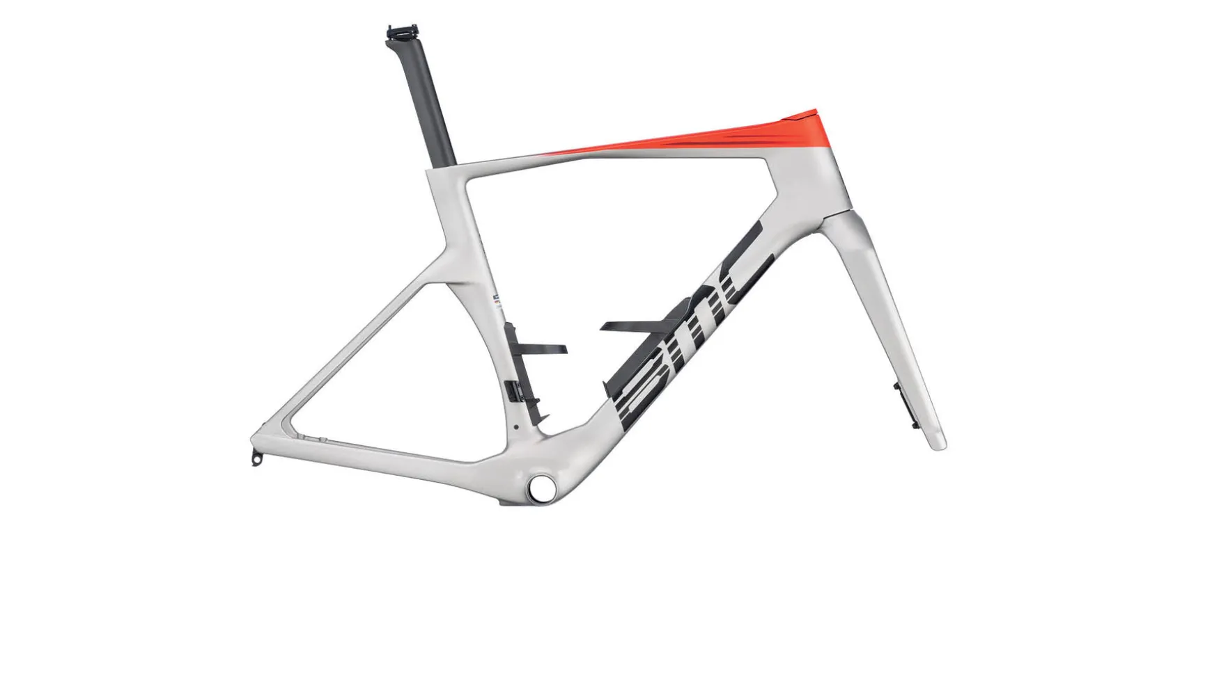 BMC Switzerland Teammachine R 01 Frameset Arctic Silver / Neon Red Fashion