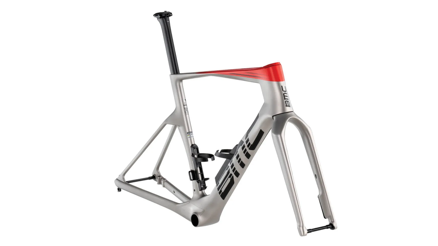 BMC Switzerland Teammachine R 01 Frameset Arctic Silver / Neon Red Fashion