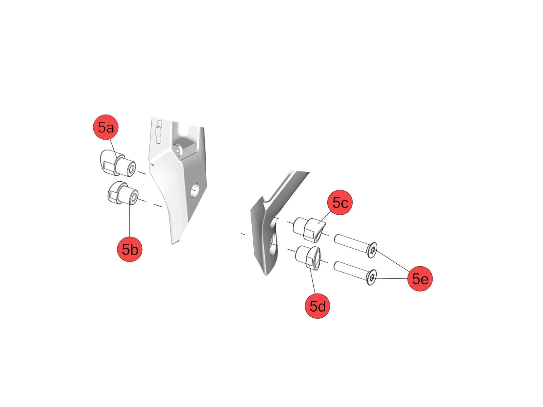 BMC Switzerland TM01 V / Flat Cockpit Bolt Kit BLACK Clearance